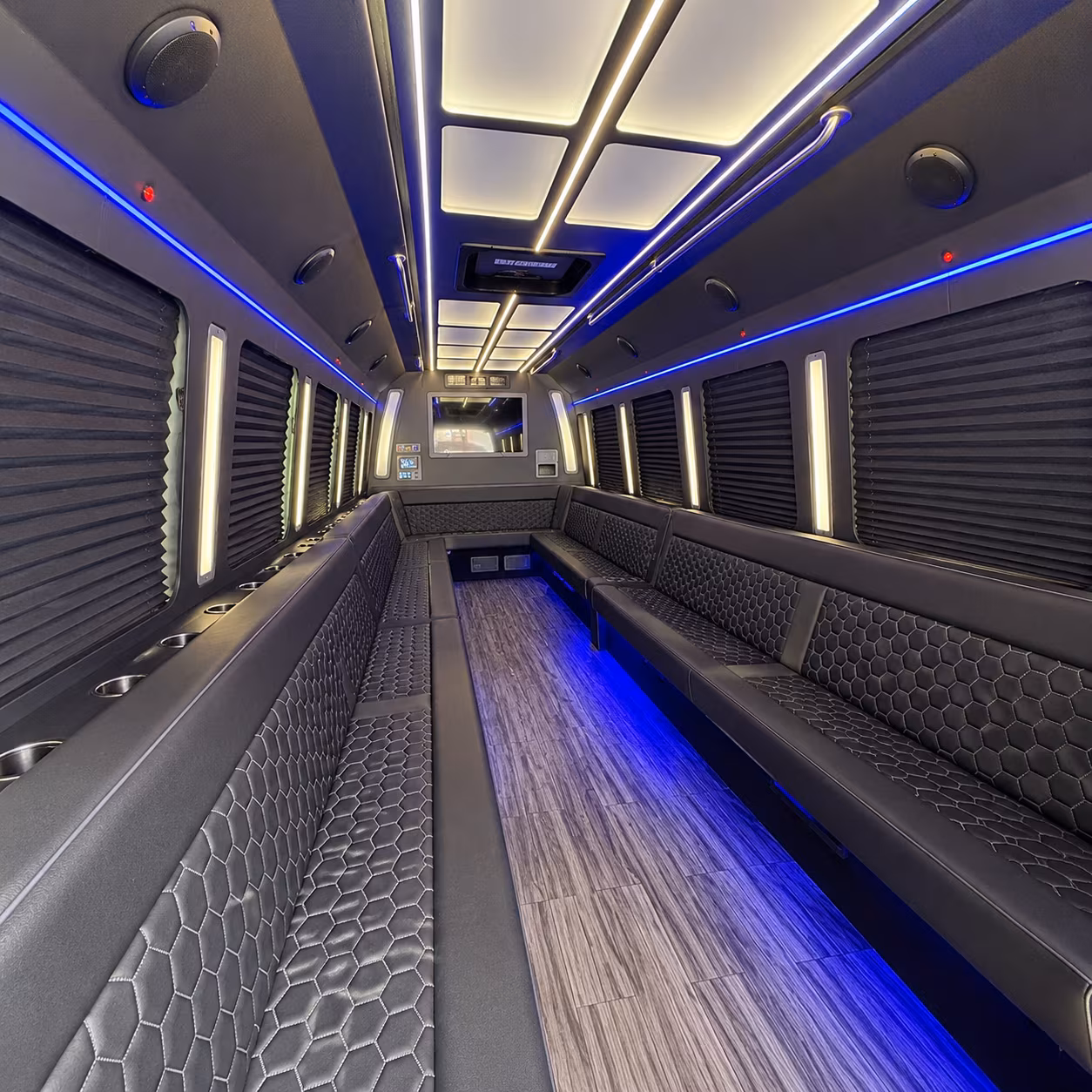 hammond 30 passenger party bus interior