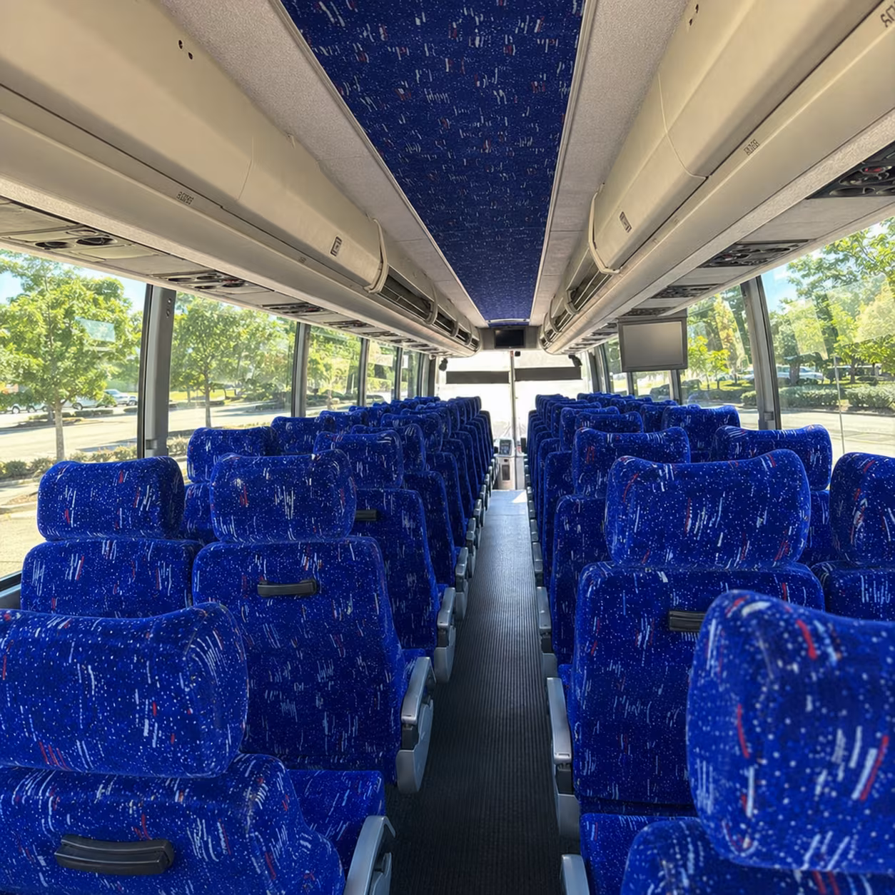 hammond charter bus services interior