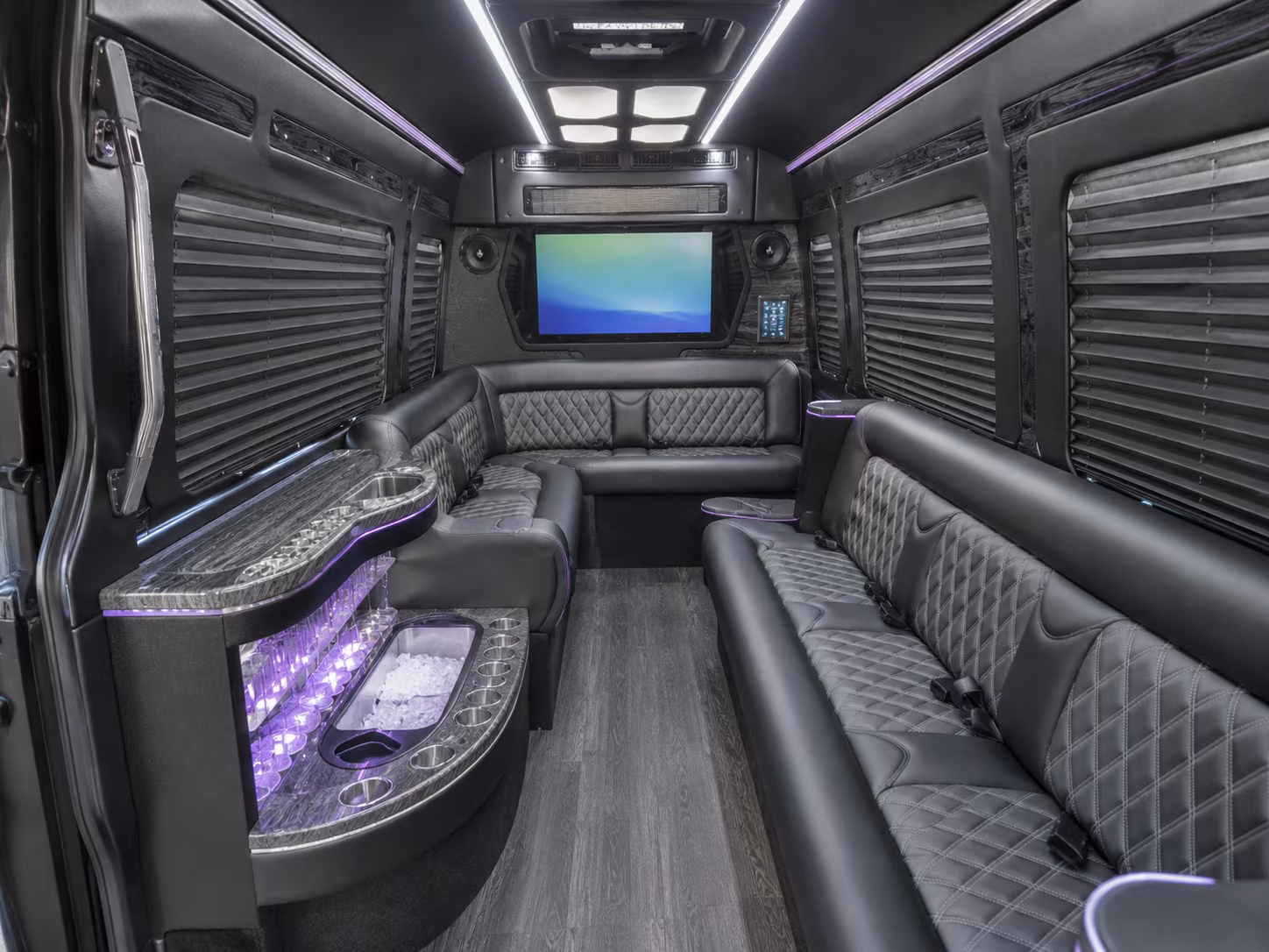 hammond party bus interior